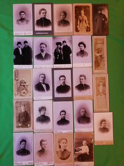Старинные фотографии. Кабинеты и визитки