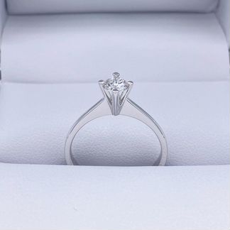 Золотое кольцо с Бриллиантом 0.28Ct