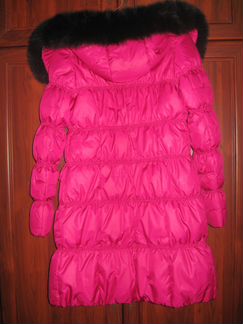 Пуховик с шапкой