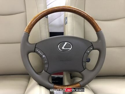 Кожаный руль новый Lexus GX470