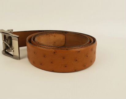 Ремень Valentino с кожи страуса