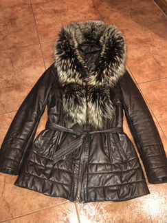 Куртка кожаная трансформер