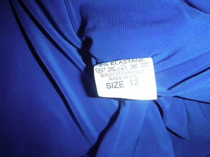 Платье синее р-р 12uk