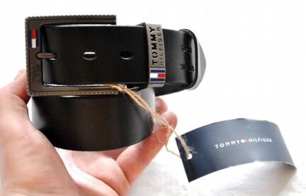 Мужской ремень / Tommy Hilfiger / новый (черный)