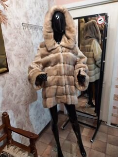 Норковая Шуба 48-50,Колотый лед,дл 80см,без дефект