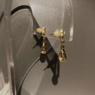 Серьги-пусеты с кристаллами Сваровски