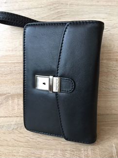 Барсетка визитка из натуральной кожи