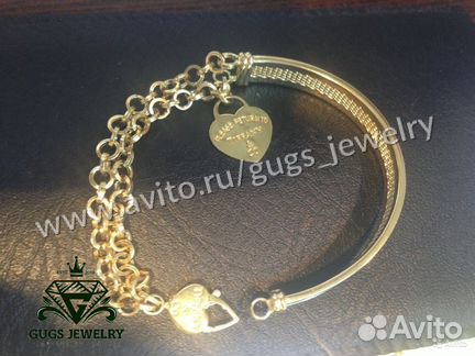Золотой браслет Tiffanу