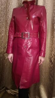 Пальто кожаное