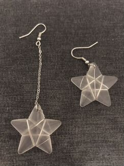 Серьги звездочки
