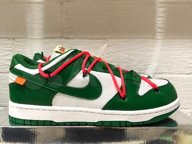 pine green off white dunk