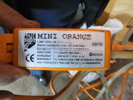 Aspen pumps mini orange дренажная помпа