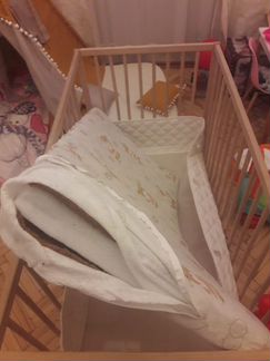 Кровать икеа сниглар с матрасом и бортиками