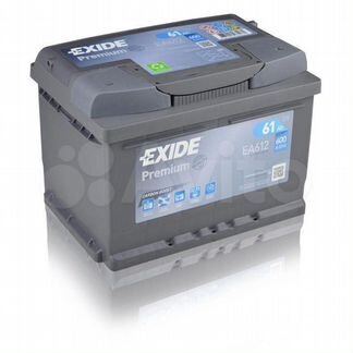 Аккумулятор Exide Premium 61Ач обрат. поляр. EA612
