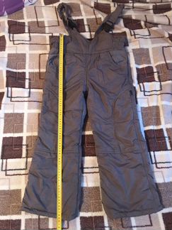 Тёплые зимние штаны (полукомбинезон) для девочки