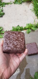 Брусчатка из лемезита, бордовая