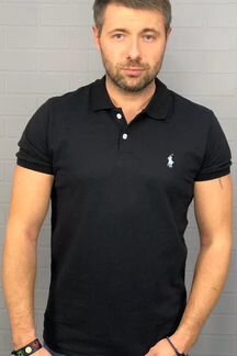 Поло черное Ralph Lauren