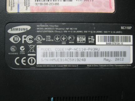 Samsung NC110P на разбор