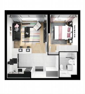 1-к квартира, 41.8 м², 29/33 эт.