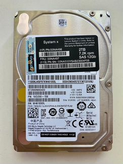 Жесткий диск Lenovo 2Tb SAS 00NA497 7.2K 2.5