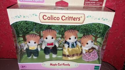 Sylvanian Families семья котов calico critters рыж