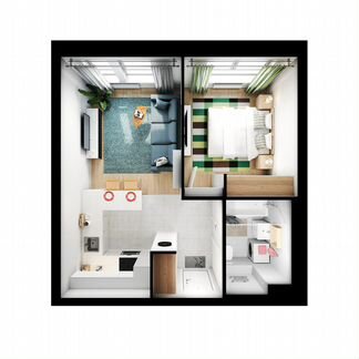 1-к квартира, 35.7 м², 26/32 эт.
